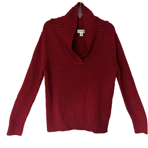 St. John’s Bay Ruby Red Sweater Size L
